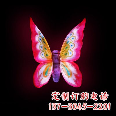 宁波仿真蝴蝶_小号红色发光款37x48x20