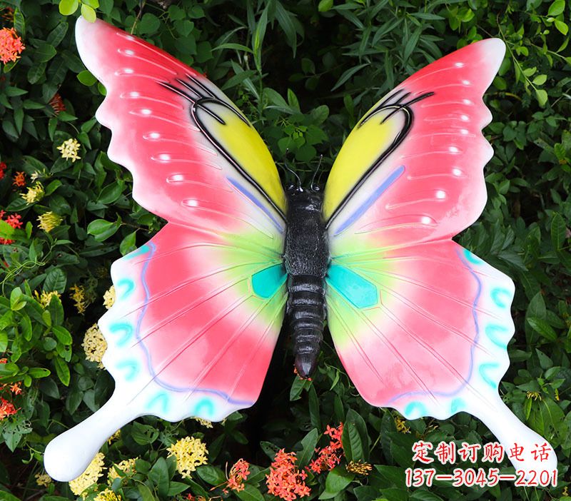 宁波豪华蝴蝶彩绘树脂雕塑