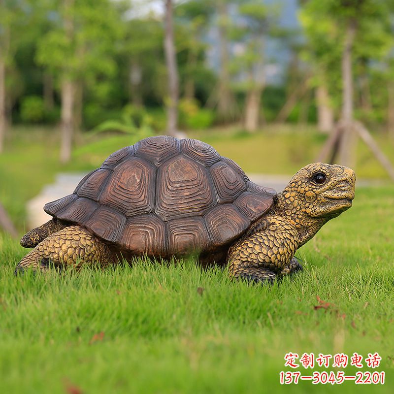 宁波玻璃钢乌龟雕塑草坪摆件