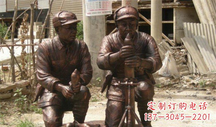 宁波英勇勇士铜雕