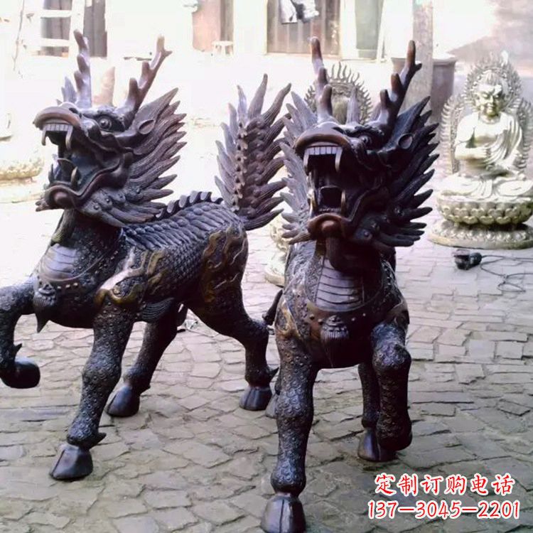宁波麒麟雕塑——标志着繁荣与和谐的象征