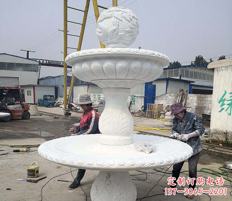 宁波风水球喷泉石雕1