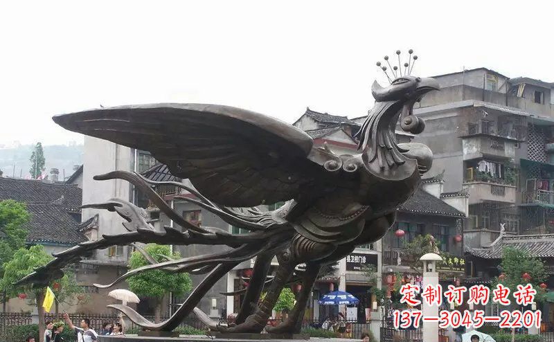 宁波精美铜凤凰雕塑