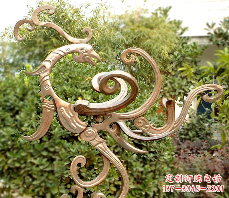 宁波凤凰铜雕