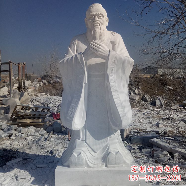 宁波夫子庙孔子青铜雕像