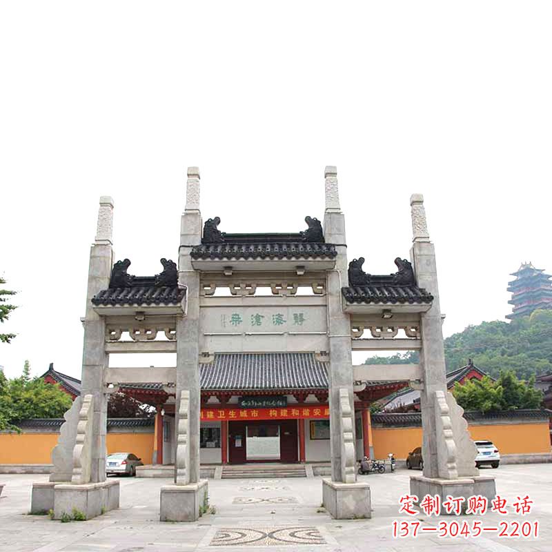 宁波佛教景区石牌坊