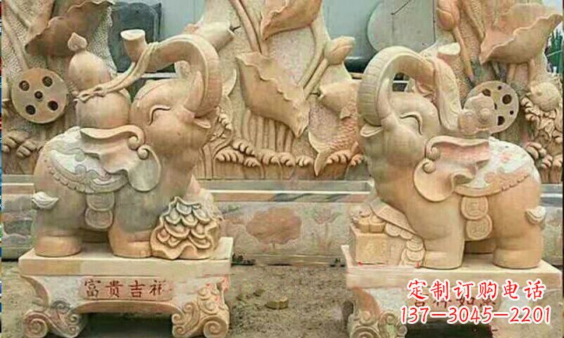 宁波祥和典雅 富贵吉祥大象石雕