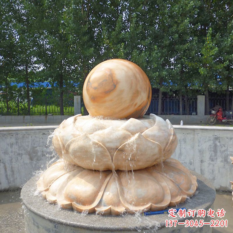 宁波高档石制风水球雕塑让您的空间充满风水之力