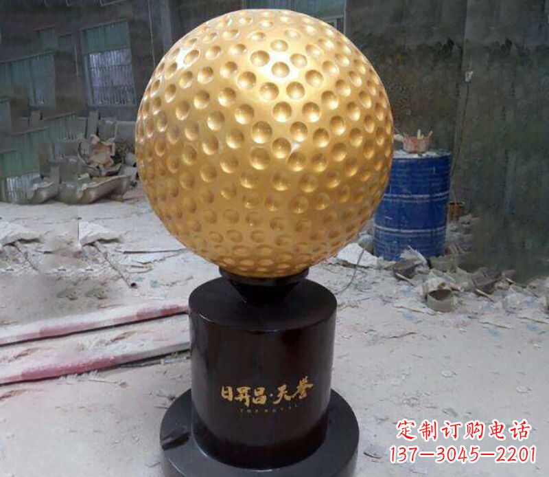 宁波精致高尔夫球铜雕