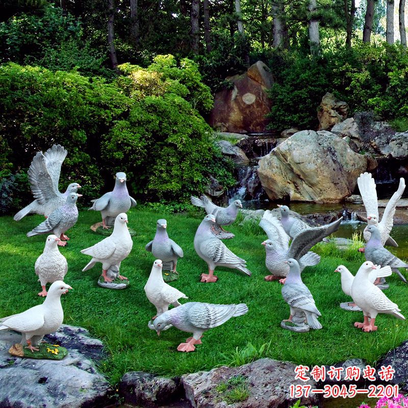 宁波精致鸽子不锈钢雕塑