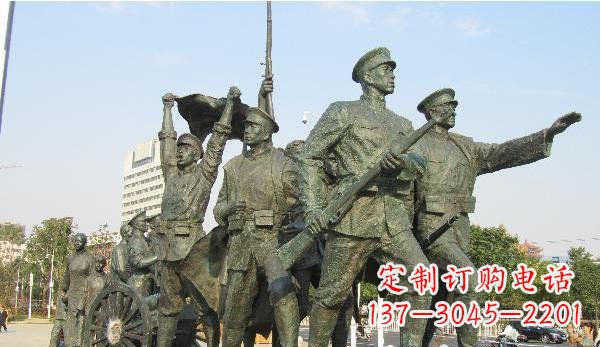 宁波纪念革命先烈的战士雕塑