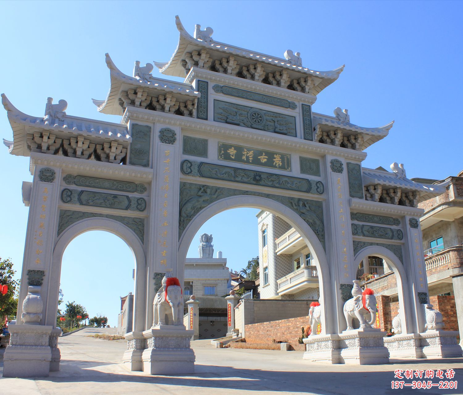 宁波个性石雕牌坊楼—唯美精致的装饰品