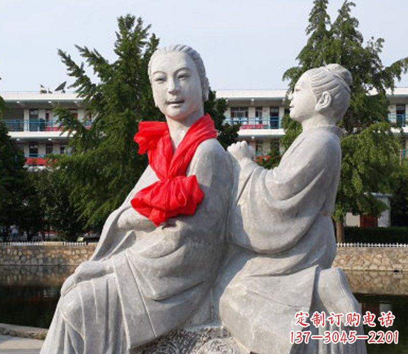 宁波爱与温柔——领雕”母亲”石雕景观装饰
