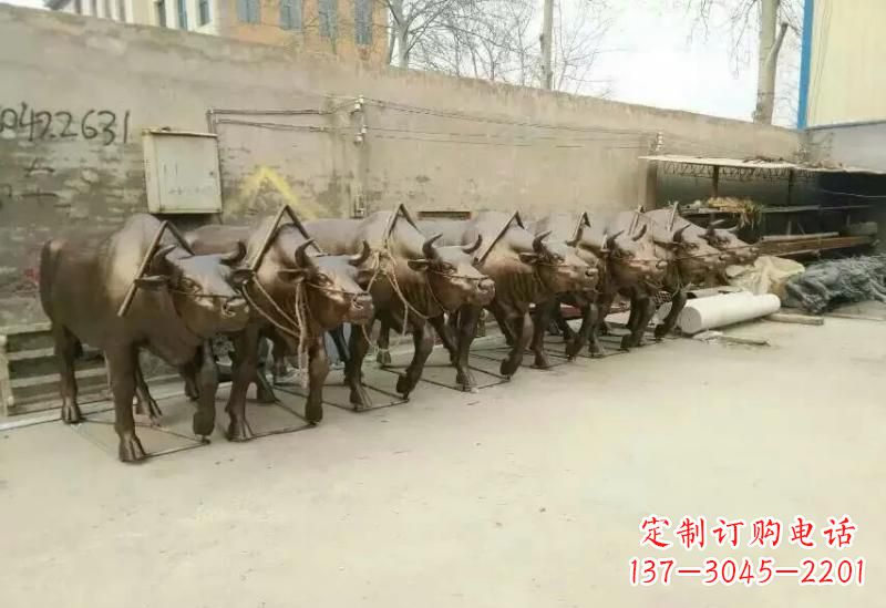 宁波艺术之作，牛雕塑