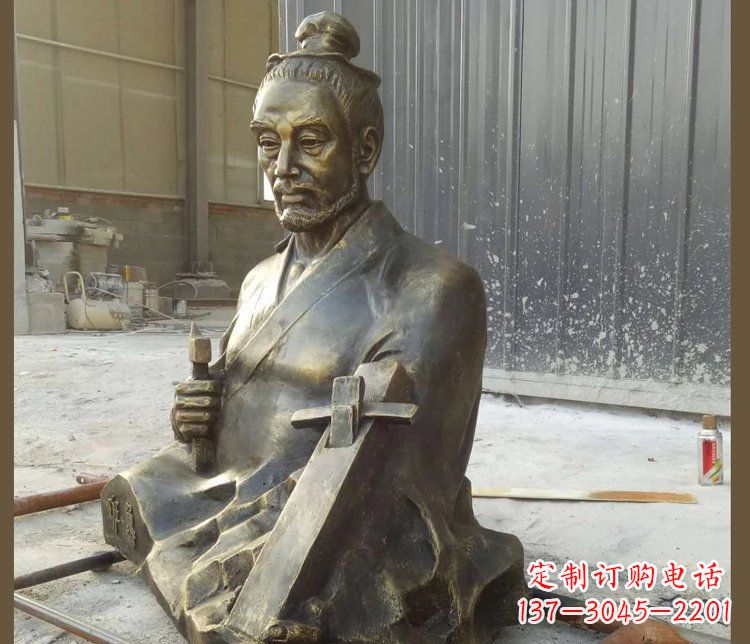 宁波青铜鲁班雕塑，赞颂传统工匠精湛技艺