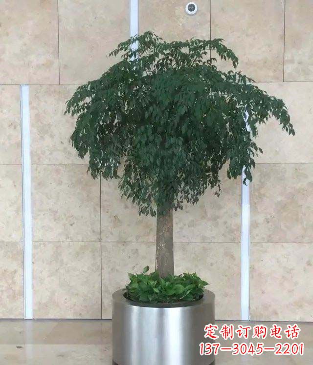 宁波公司不锈钢花盆景观雕塑