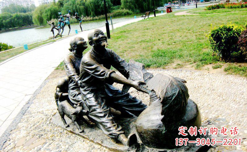 宁波新颖可爱的铜雕萝卜小品