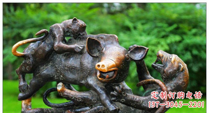 宁波艺术精美的豹子铜雕