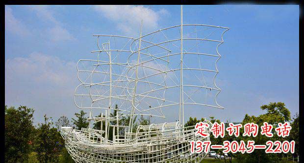 宁波唯美不锈钢帆船雕塑