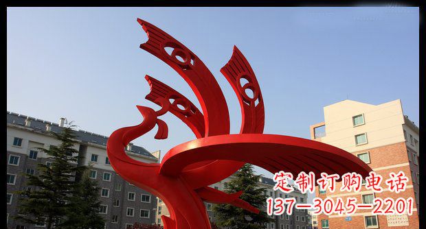 宁波不锈钢凤凰雕塑