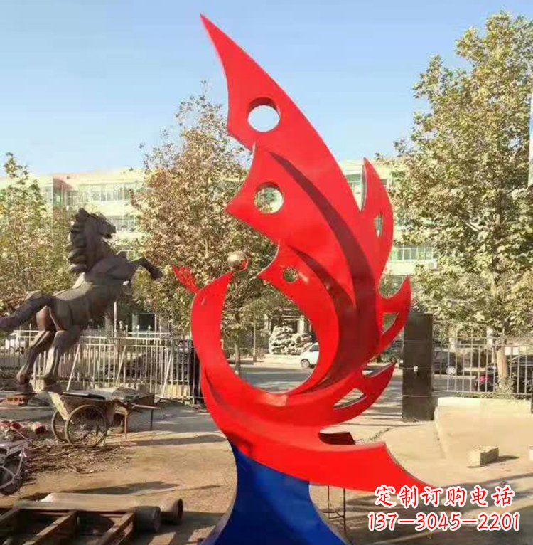 宁波艺术精美的不锈钢凤凰雕塑