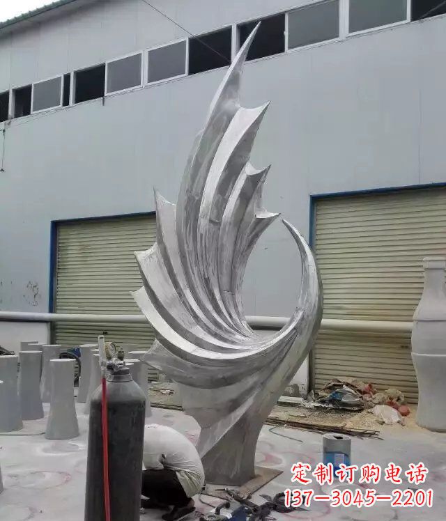 宁波 不锈钢凤凰抽象雕塑