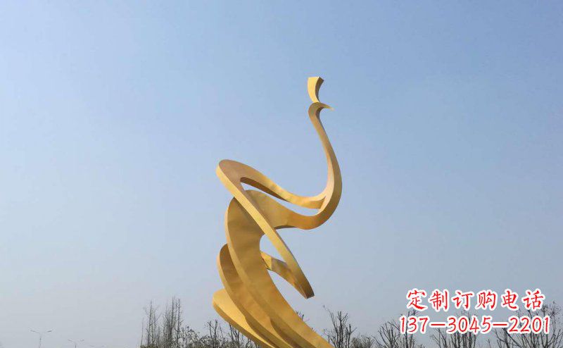 宁波抽象凤凰不锈钢雕塑