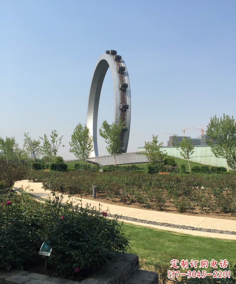 宁波精美摩天轮不锈钢抽象雕塑