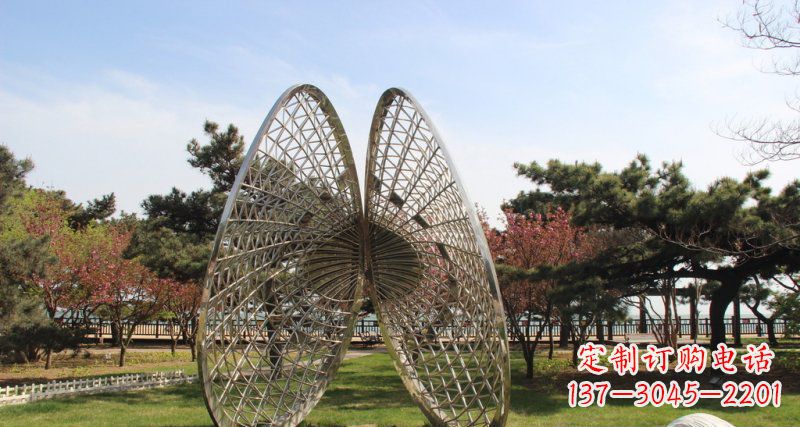 宁波做工细腻的不锈钢抽象雕刻扇贝雕塑