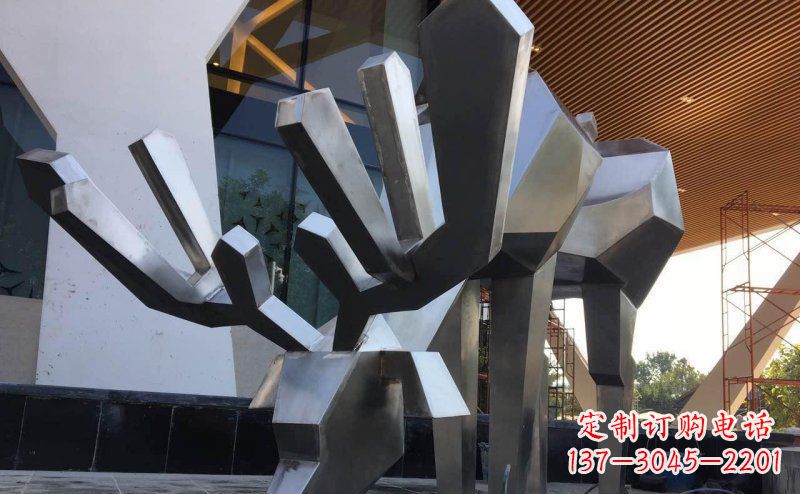 宁波聚体雕塑抽象几何驯鹿