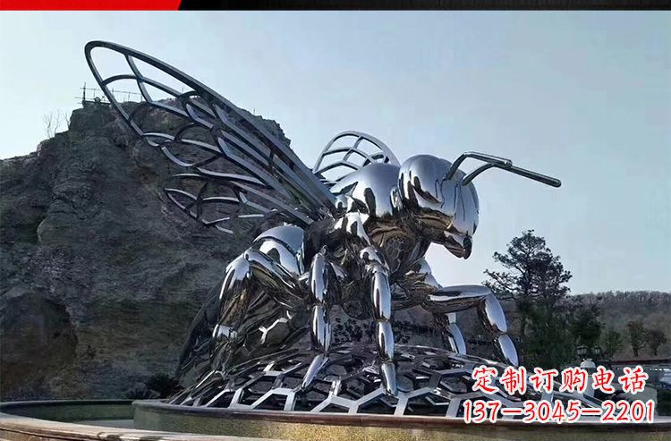 宁波优雅活泼的不锈钢大型蚂蚁雕塑