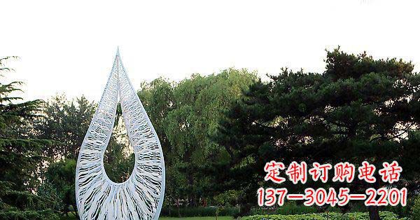 宁波精美水滴不锈钢雕塑