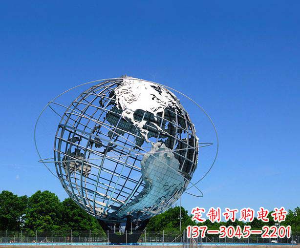 宁波不锈钢地球仪摆件雕塑
