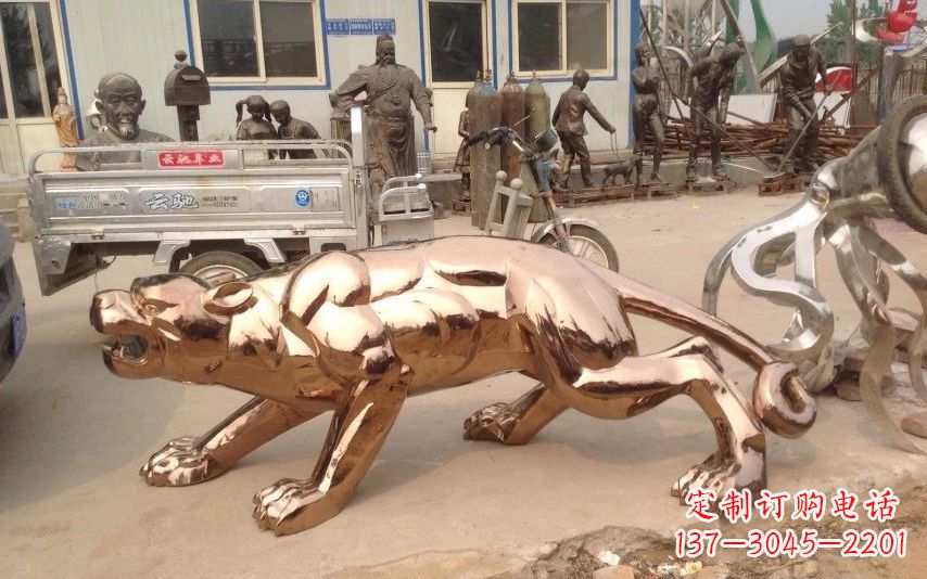 宁波中领雕塑出品不锈钢动物雕塑