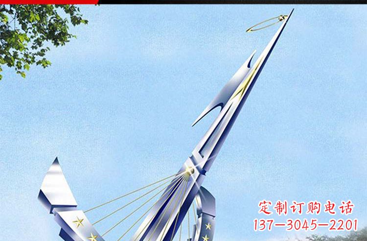 宁波古典高雅不锈钢帆船雕塑