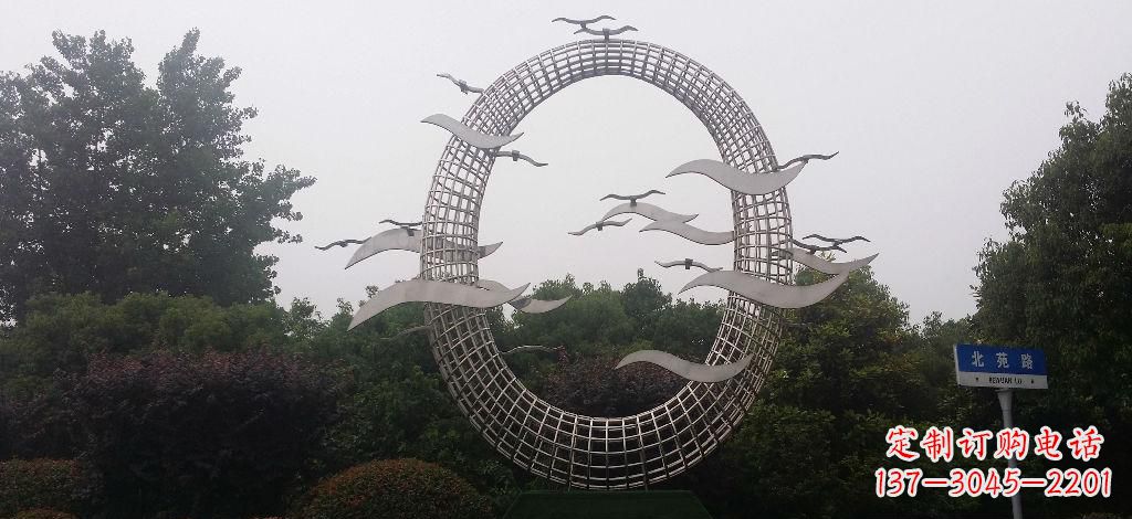 宁波优雅风采,质感之美,赏心悦目的不锈钢海鸥雕塑