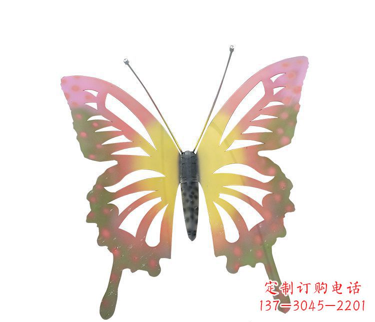 宁波梦幻缤纷不锈钢蝴蝶摆件雕塑