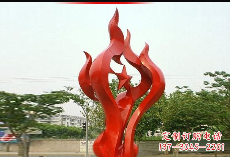 宁波 不锈钢火炬雕塑-美轮美奂