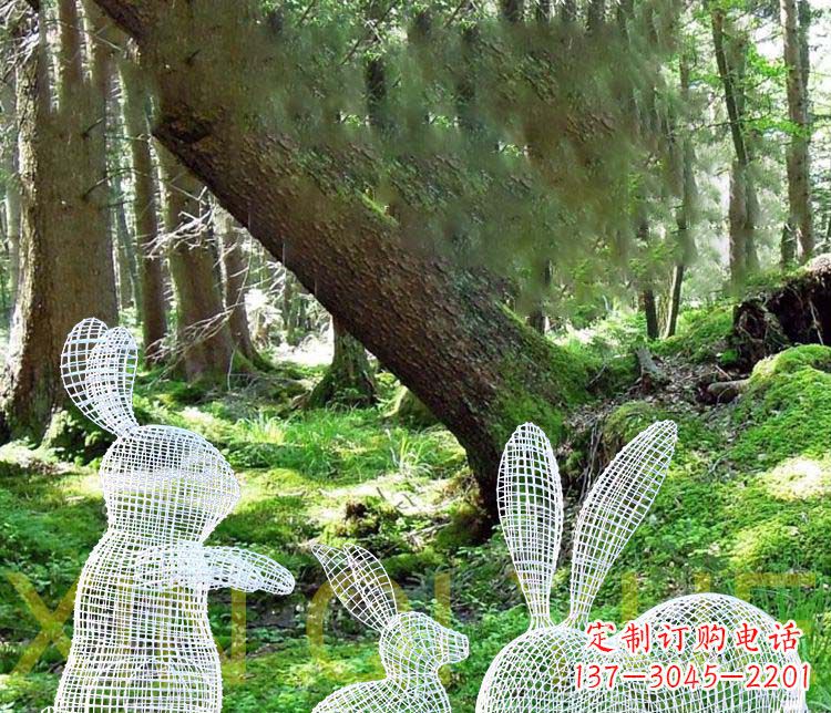 宁波精美兔子雕塑,点缀你的公园