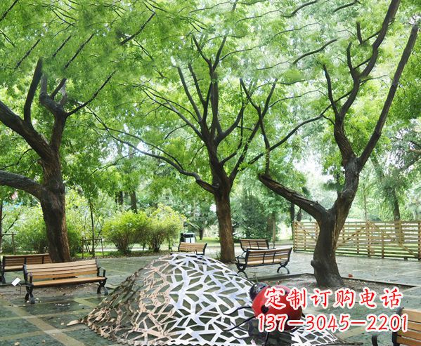 宁波悠久活力-不锈钢瓢虫雕塑