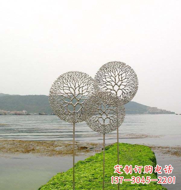 宁波 迷人的不锈钢蒲公英雕塑