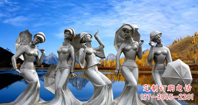 宁波现代少女雕塑
