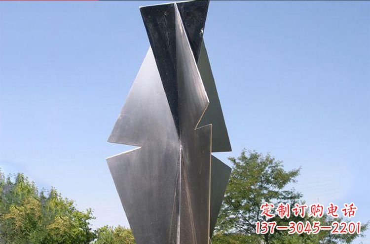 宁波不锈钢树叶雕塑更新公园景观