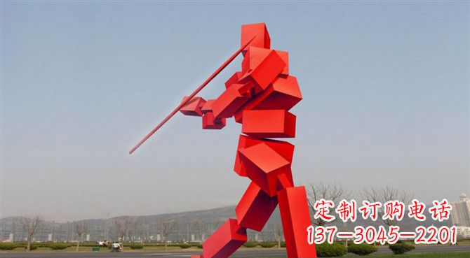 宁波定制不锈钢标枪雕塑