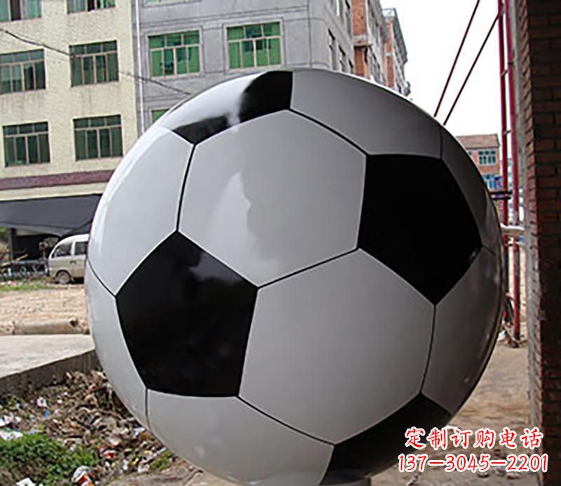宁波优质不锈钢足球雕塑