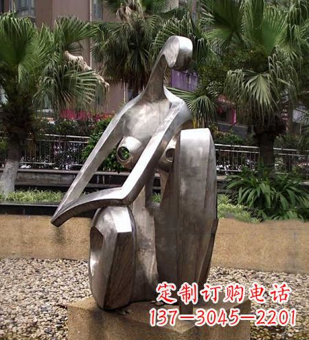 宁波现代艺术风格的不锈钢女人雕塑