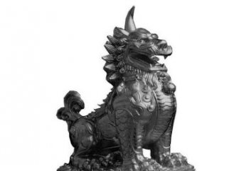 宁波独角兽铜雕塑，精美细腻传统工艺