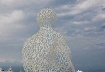 宁波不锈钢字母镂空人物雕塑