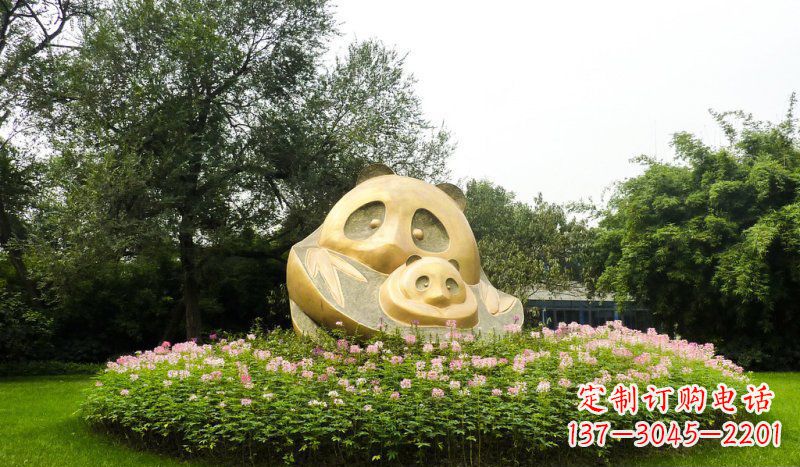 宁波熊猫雕塑 - 令公园增添无限活力