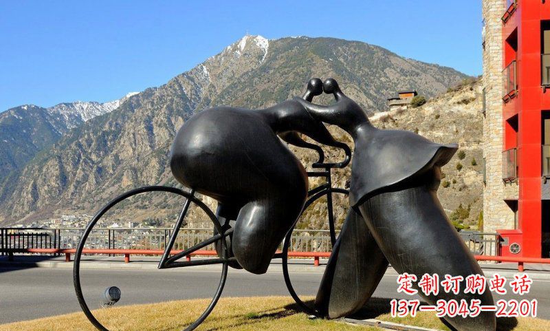 宁波铸铁自行车雕塑